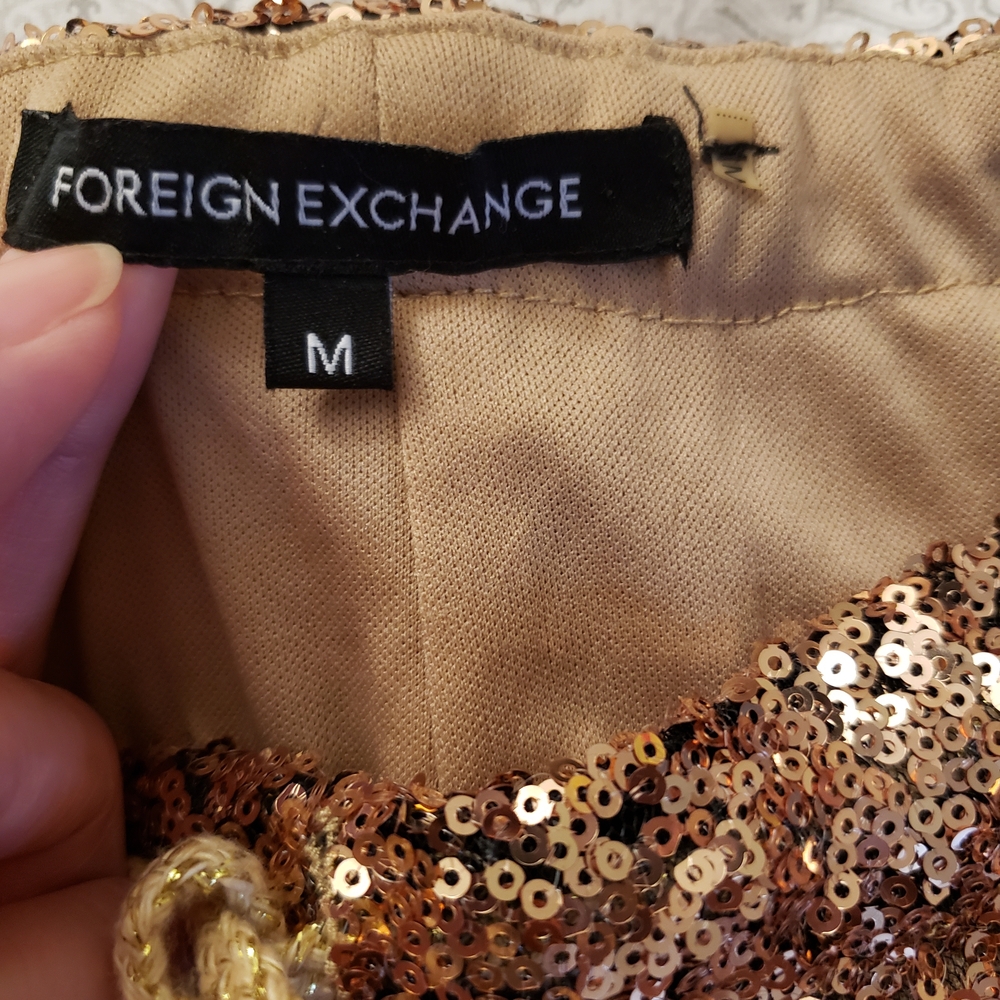 Gold Sequin Women's Shorts - Picture 6 of 8